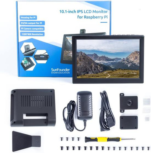 Pantalla Sunfounder 10.1 Para Raspberry Pi Display Monitor I