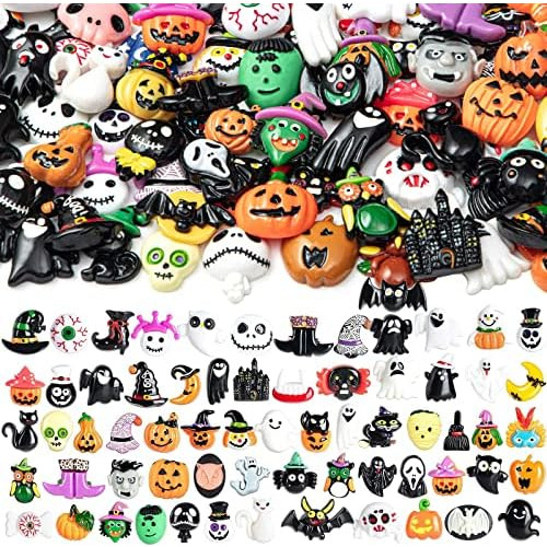 50 Piezas De Decoraciones De Resina Halloween, Adornos ...