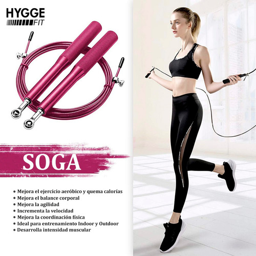 Imagen 4 de 10 de Soga Aluminio Cuerda Saltar Speed Rope Con Rulemanes Boxeo