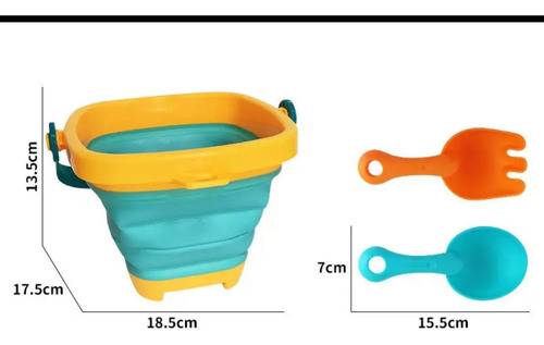 Balde Plegable Para La Playa Con Accesorios Para Niños/bebés