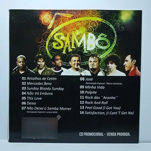Sambô Dvd + Cd Promo Kit Raridade | MercadoLivre