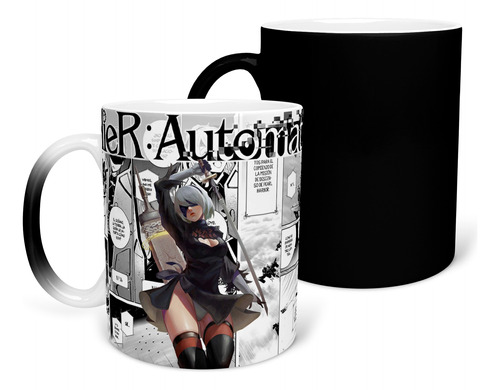 Nier: Automata Taza Mágica Personalizada Anime Mod1