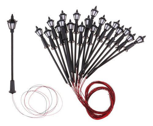 Farolas En Miniatura 20 Piezas 1:75
