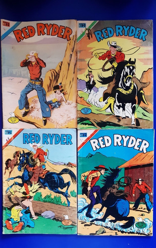 Set De 4 Revistas Comic Red Ryder Ed Novaro Aguila 1975