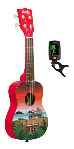 Ukelele Soprano Ukadelic Kala Uk-graphic Funda + Afinador