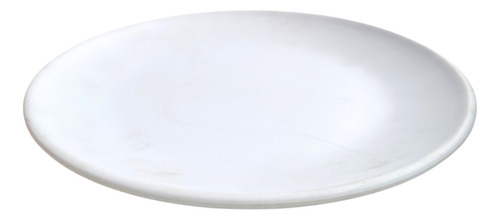 Plato Trinche Cup 26.7 Cms De Melamina Blanca Mate 3 Pzas Color Blanco