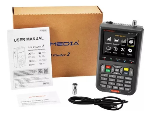 Satfinder V8 Finder2 Hd H.264 3,5 Lcd Dvb-s2 Profesional Ful