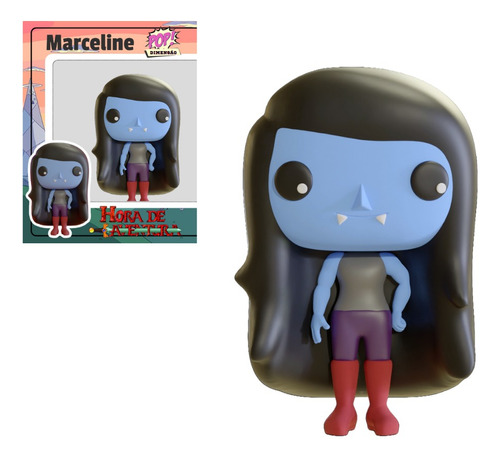 Marceline Hora De Aventura C/ Base+ Caixa ! Estilo Funko Pop