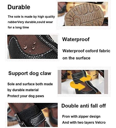 Zapatos Deportivos De Piel Sintética Para Perros Grandes, Im