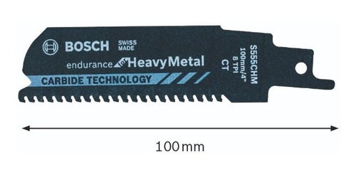 Hoja Sierra Sable 100mm./4  Heavy Metal Bosch 