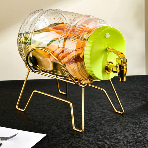 3.5l Dispensador De Bebidas Heladas Jugo Con Soporte Verde