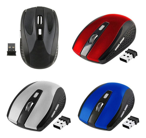 . Ratón Inalámbrico Ratón Óptico Para Juegos 1800dpi De 6