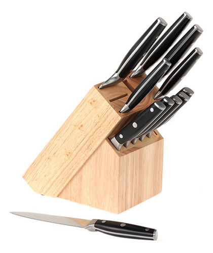 Set De Cuchillos Con 19 Piezas Vasconia Prima Negro