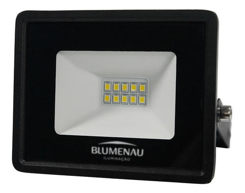 Blumenau Iluminação 74306000 Refletor Holofote Led Tech Ip65 10w Branco Frio Cor da carcaça Preto Cor da luz 6500K Branco Frio 110V/220V