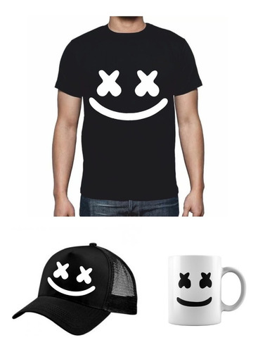 Marshmello Combo Mugs + Gorra + Camiseta