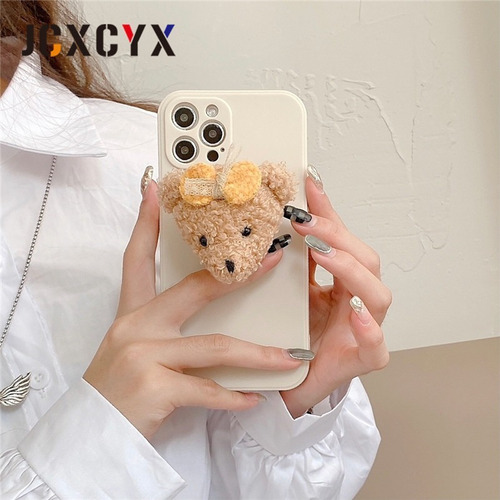 I Funda Para iPhone 3d Lindo Oso De Peluche De Encaje Con