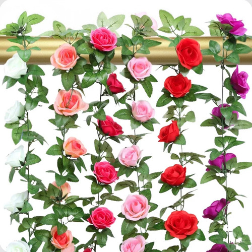 Cadena De Rosas Artificiales De Calidad Aaa De 2,5 Metros