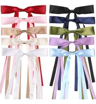 Comprar Paquete De 10 Lazos Para El Pelo Para Mujer, Lazos De Cinta