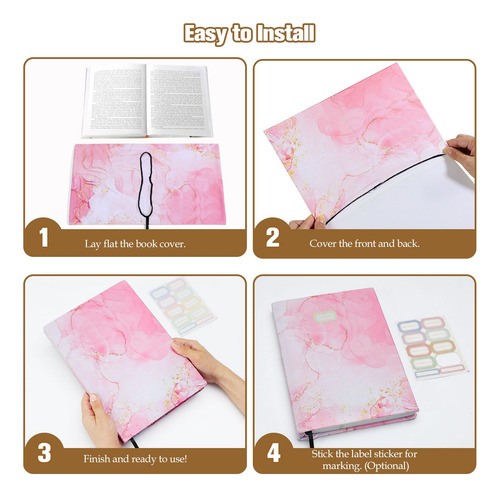 Funda De Libro Moko, Elástica Y Reutilizable, Tamaño Jumbo,