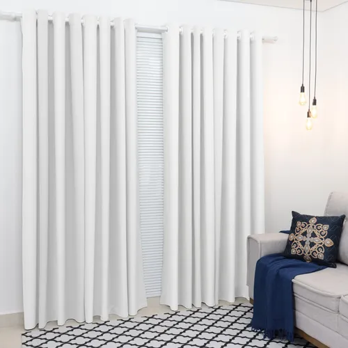Cortina Oxford Tecido Grosso 300×250 Sala Quarto