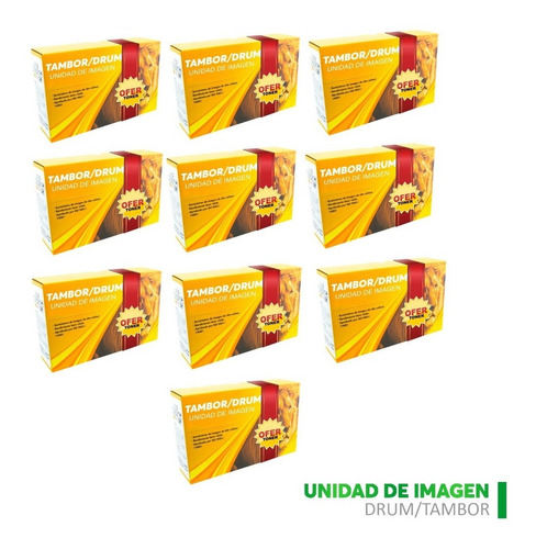 10 Pza Dr890 Tambor Nuevo Compatible Con Mfc-l5800dw
