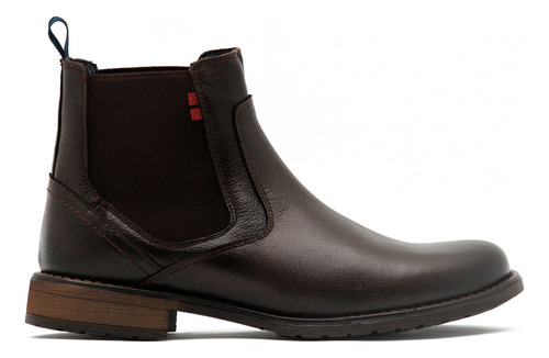 Botas Botin Andrea Men Hombre Cafe Piel Casuales Comodas