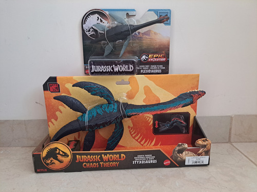 Jurassic World Styxosaurus + Plesiosaurus Epic Evolution (Usado)