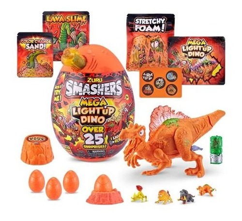 Smashers Mega Light Up Dino Spinosaurus Series 4 De Zuru - H