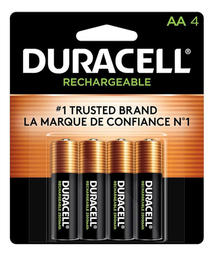 Baterias Aa Duracell Recargables (pre-cargadas) Pack 4 Bat.