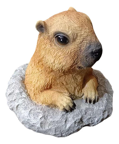Garden Groundhog Statue Decorative Lawn Ornament For