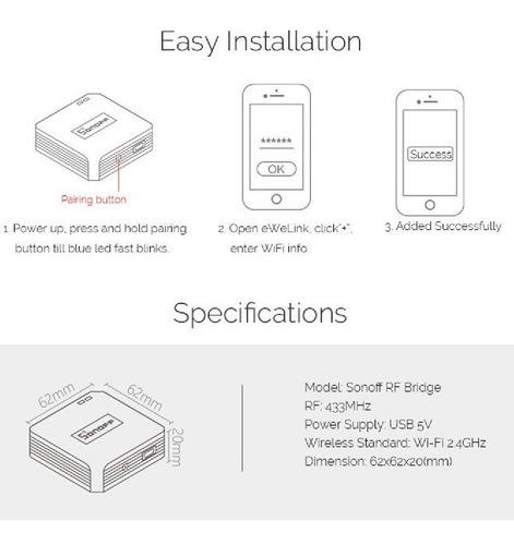 Sonoff Rf Bridge R2 - Controla Dispositivos Rf En Ewelink