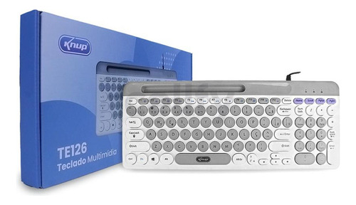 Teclado Silencioso Multimidia Antiderrapante Abnt2