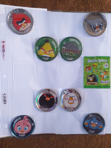 Colección Completa - Tazos Angri Birds - Vuala Sorpresa (Usado)