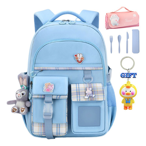 Mochila escolar Genérica Girls Backpack color azul 30L