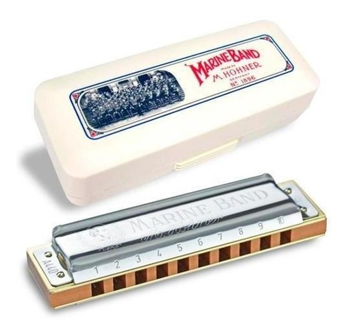 Imagen 3 de 3 de Armonica Diatonica Hohner Marine Band Tono Mayor Profesional