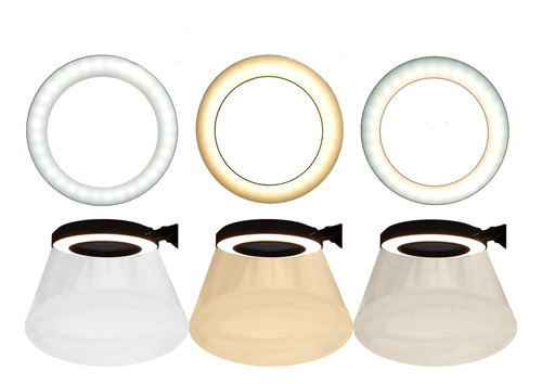 Lupa 8x Bancada Led Ring Light Mesa Manicure Estética