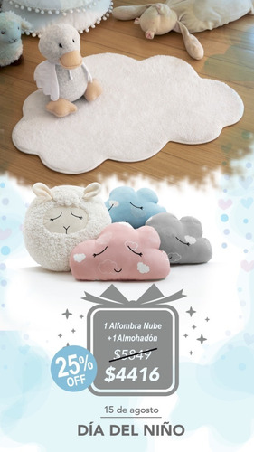 Imagen 1 de 10 de Combo Regalo Dia Del Niño Palette Alfombra + Almohadón