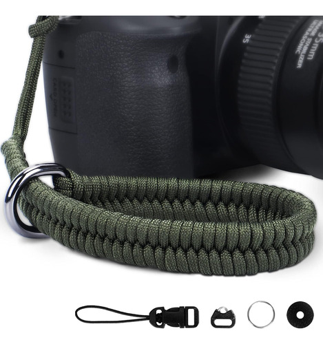 Correa De Muneca Hargedis Para Camara Dslr, Verde