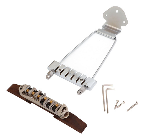 Ponte De Guitarra De Madeira De 6 Cordas Ajustável