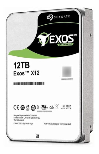 Disco Rigido Seagate 12tb Exos X14 3.5 Sas Interno 7200rpm