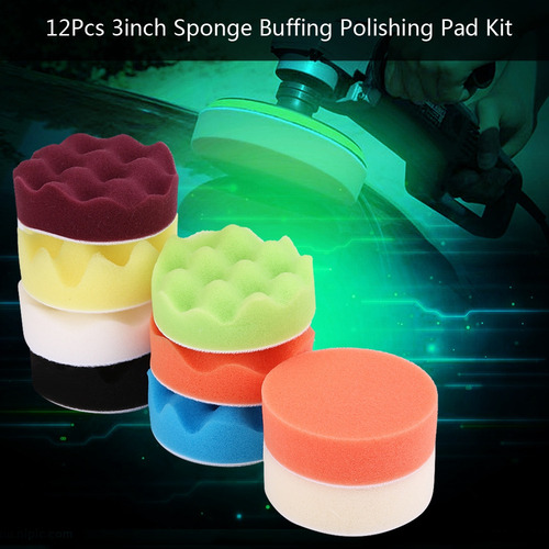 Li Kit De Almofada De Polimento De Esponja De 3 Polegadas