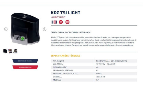Imagem 5 de 5 de Motor De Portão Deslizante Garen Tsi 1/4 Completo