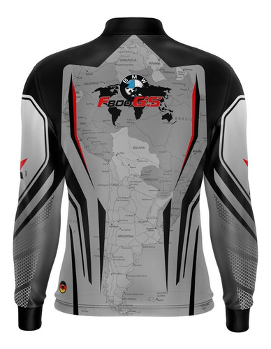 Imagem 5 de 7 de Camiseta Brk Motociclismo Big Trail F800 Gs Map Com Fpu 50+