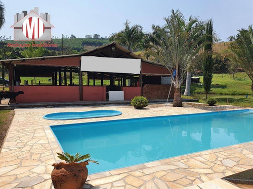 Linda Chácara Com 5 Dormitórios, Pomar, Horta, Galinheiro, 05 Tanques Para Peixes, Campinho, À Venda, 13000 M² Por R$ 750.000 - Pinhalzinho/sp - Ch0778