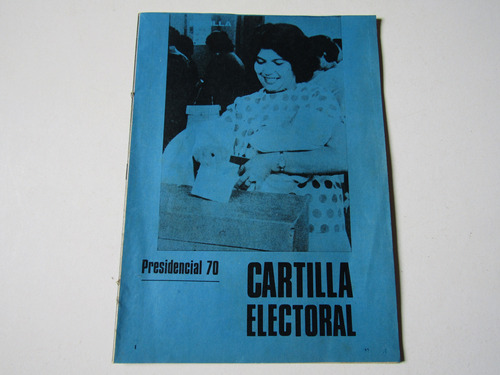 Presidencial 1970 Cartilla Electoral