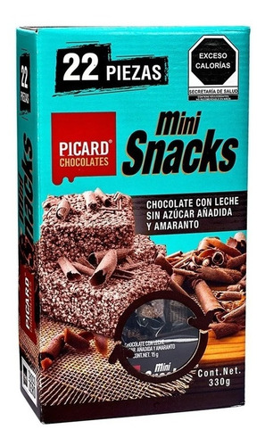 Mini Snacks Sin AzĂșcar Picard Amaranto Con Chocolate 330 Gr