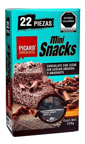 Mini Snacks Sin Azúcar Picard Amaranto Con Chocolate 330 Gr