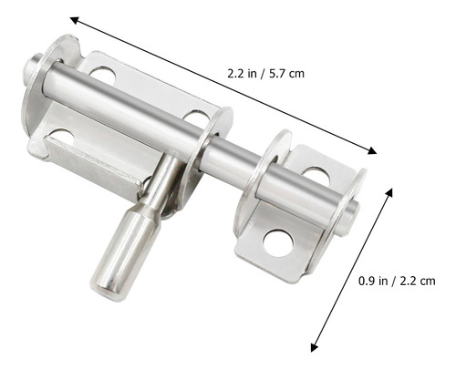 Pernos De Acero Inoxidable, 2 Piezas, Pernos De Puerta Resis