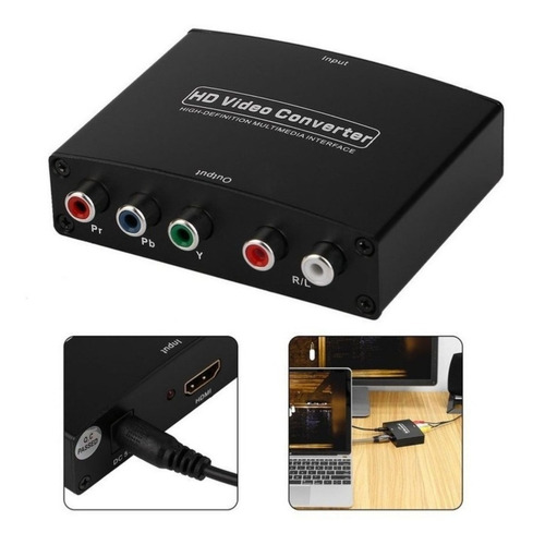 Conversor Hdmi A Componente Rgb Ypbpr Audio + Video