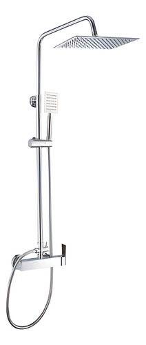 Columna Ducha Acero Rectangular Con Monomando